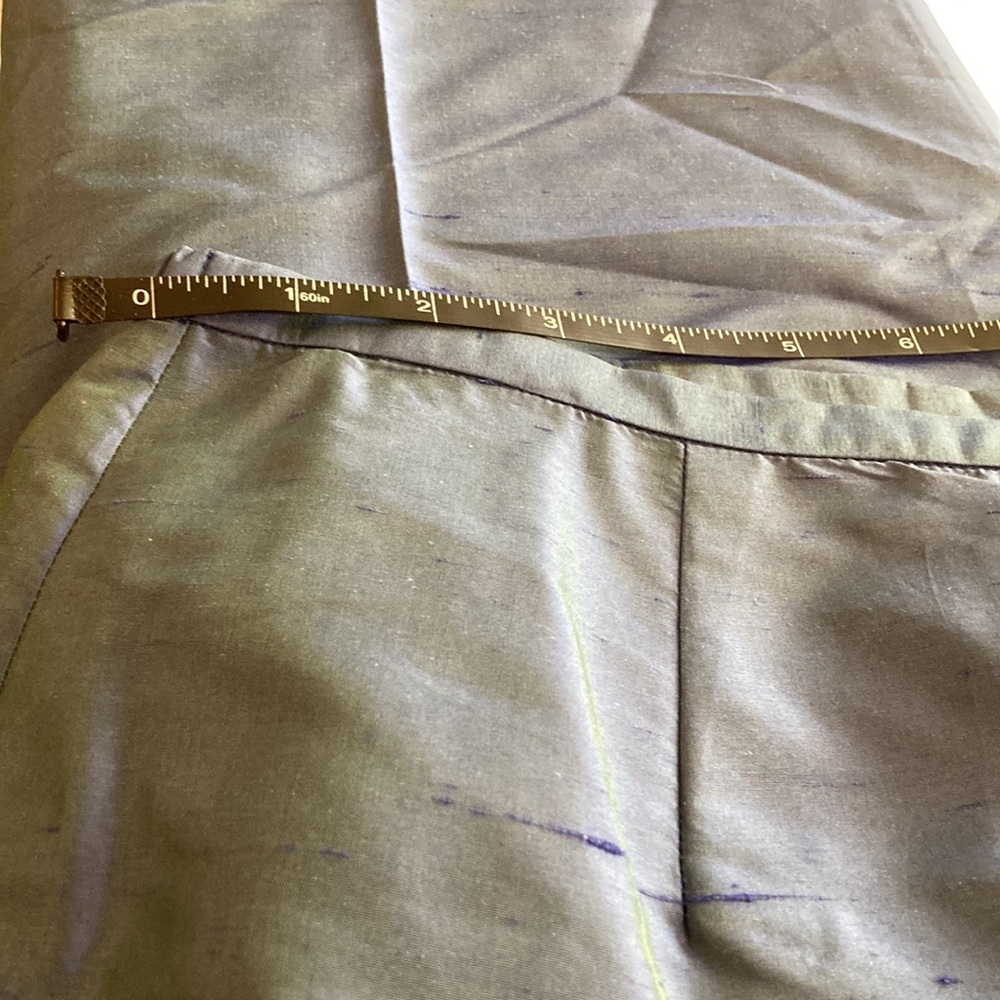 Valerie by Valerie Stevens 100% silk chameleon slacks size L - Picture 11 of 12